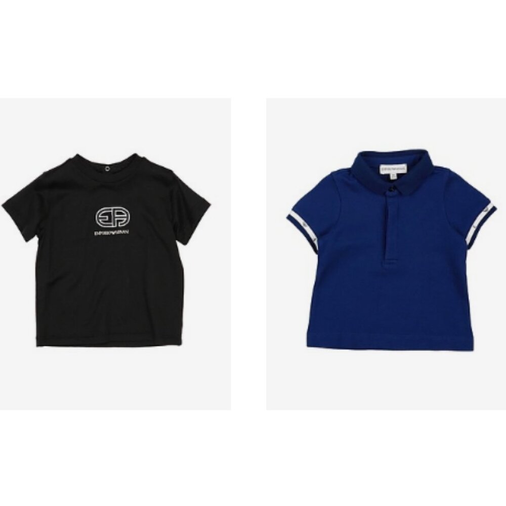 Emporio Armani 6 Months Old Baby Boy Clothes Polo and T-Shirt Size 6M